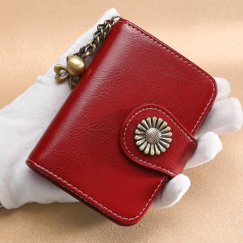 大容量rfid防盗刷多卡位真皮卡包女式信用卡套复古牛皮驾驶证件包