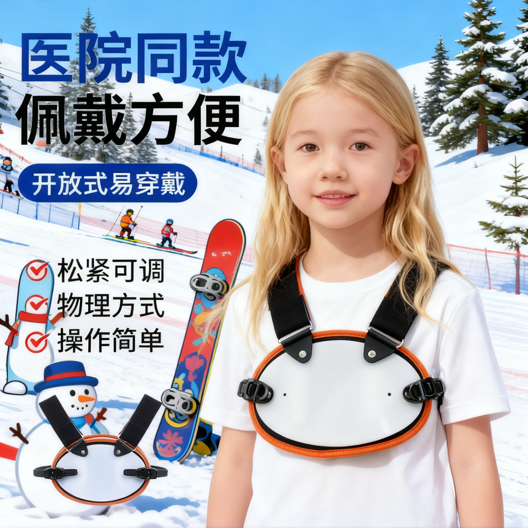 儿童鸡胸矫正器固定护具