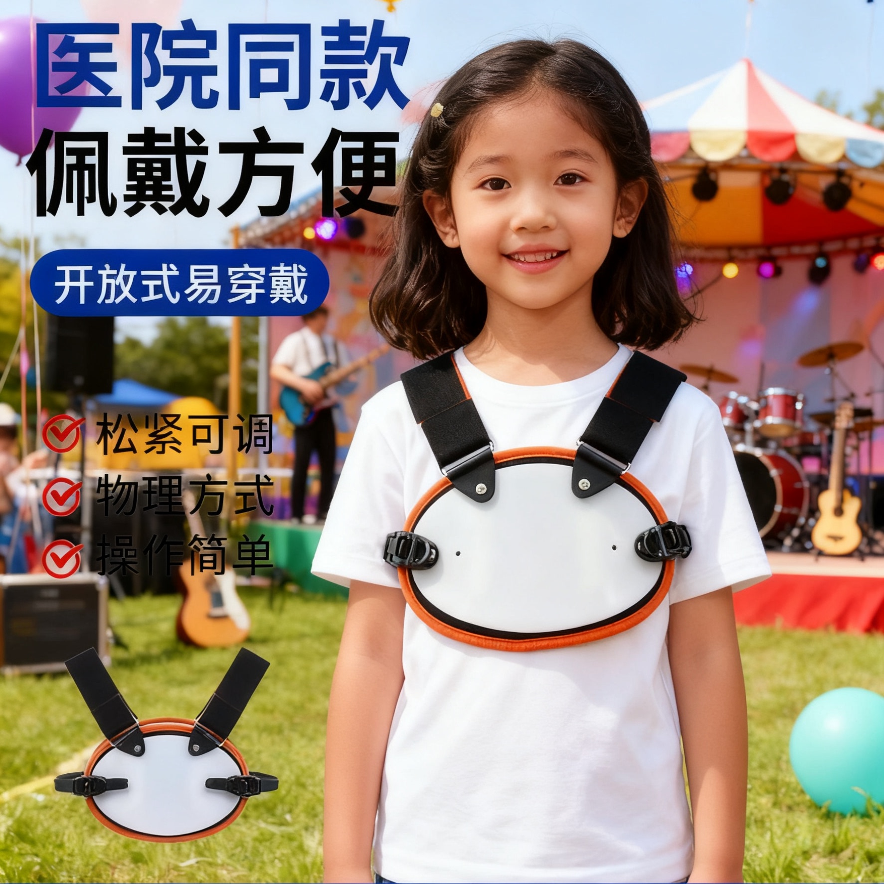儿童鸡胸矫正器固定护具