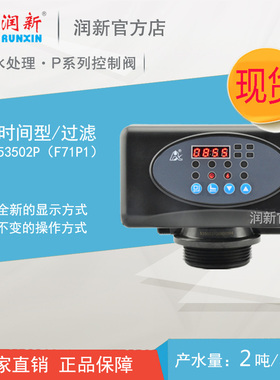 润新全自动反冲洗过滤阀门2吨/6分口 53502P F71P1石英砂罐树脂罐