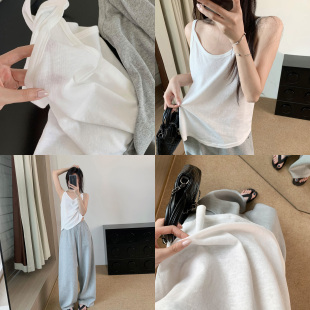 HVIVI松弛感打底细肩带百搭背心女夏宽松休闲遮副乳内搭吊带上衣