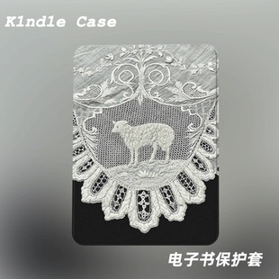 小众中古风羊适用kindle7代电子书保护套kpw123软壳958防摔带休眠