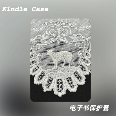小众中古风羊适用kindle7代电子书保护套kpw123软壳958防摔带休眠