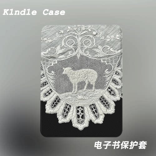 小众中古风羊适用kindle7代电子书保护套kpw123软壳958防摔带休眠
