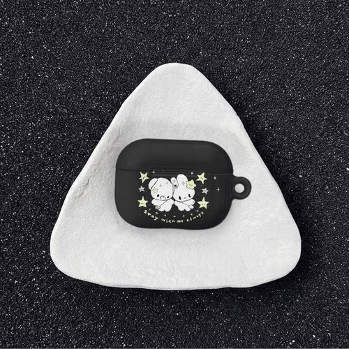 原创星夜伙伴适用于airpods4代苹果耳机保护套airpodspro3/airpods3/2耳机保护壳亮面