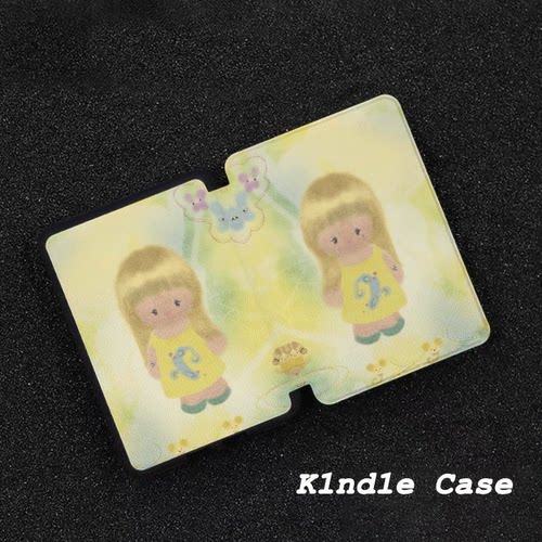 原创黄裙娃娃适用kindle7代电子书保护套kpw123软壳958防摔带休眠