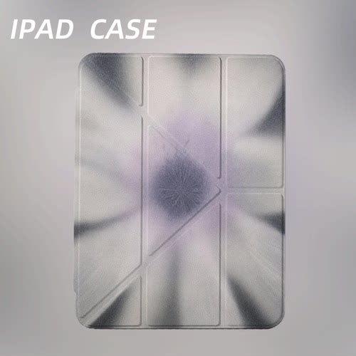 原创氛围感雾里白花iPad2025新款11代苹果Air7防弯Y折ipad壳三折第9代平板壳11寸Pro亚克力适用mini7带笔槽