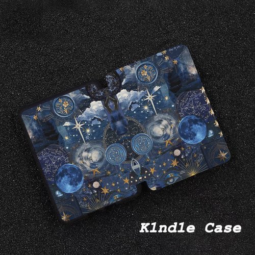 原创蓝夜星图适用kindle7代电子书保护套kpw123软壳958防摔带休眠