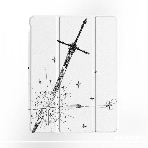 原创小众断剑iPad11代2025新款苹果Air7三折防弯保护套2024款Pro11寸air6平板壳y折亚克力适用mini7带笔槽