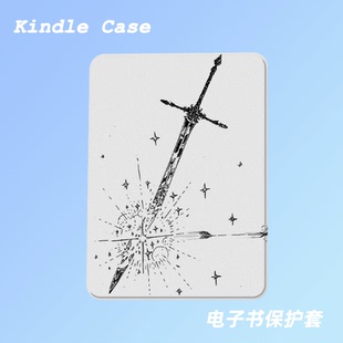 小众断剑适用kindle7代电子书保护套kpw123软壳958全包防摔带休眠