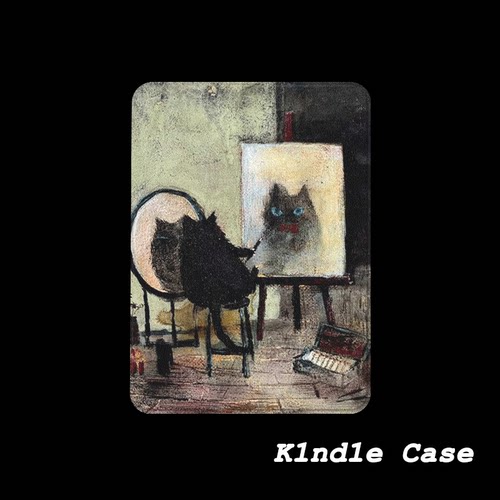 原创猫画自像KindlePaperwhite6/5/4/3电子书磁吸保护套658青春版拆分汉王clear6适用neo3掌阅light4休眠