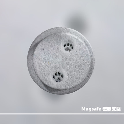 原创雪地猫爪Magsafe磁吸手机气囊支架适用苹果吸附伸缩磨砂拆卸