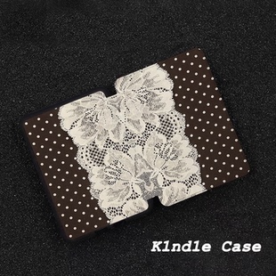 原创白蕾圆点适用kindle7代电子书保护套kpw123软壳958防摔带休眠