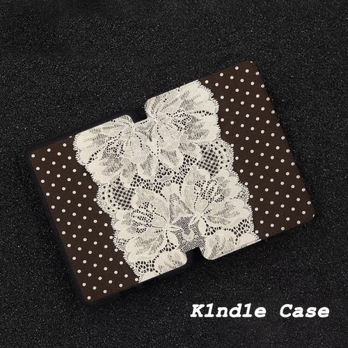 原创白蕾圆点适用kindle7代电子书保护套kpw123软壳958防摔带休眠