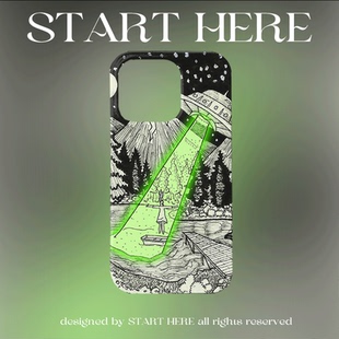 原创小众宇宙飞船iPhone15pro手机壳13p软壳12亮面11半包壳苹果14promax全包磨砂硬壳适用于三星s24S23