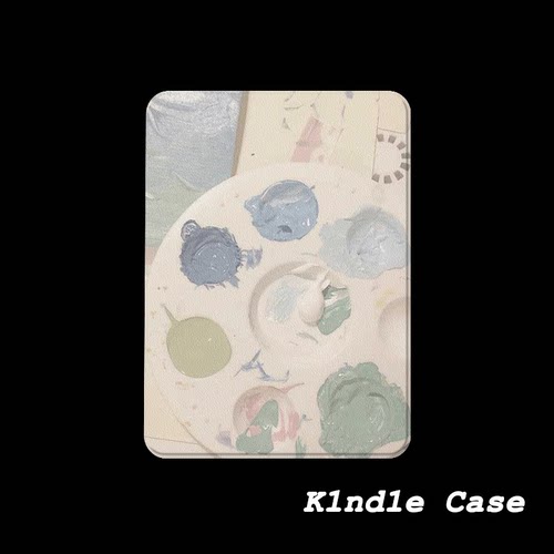 原创淡色彩盘KindlePaperwhite6/5/4/3电子书磁吸保护套658青春版拆分汉王clear6适用neo3掌阅light4休眠