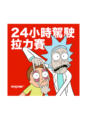 evovae原创3M反光车贴Rick and Morty瑞克和莫蒂创意磁力磁吸贴纸