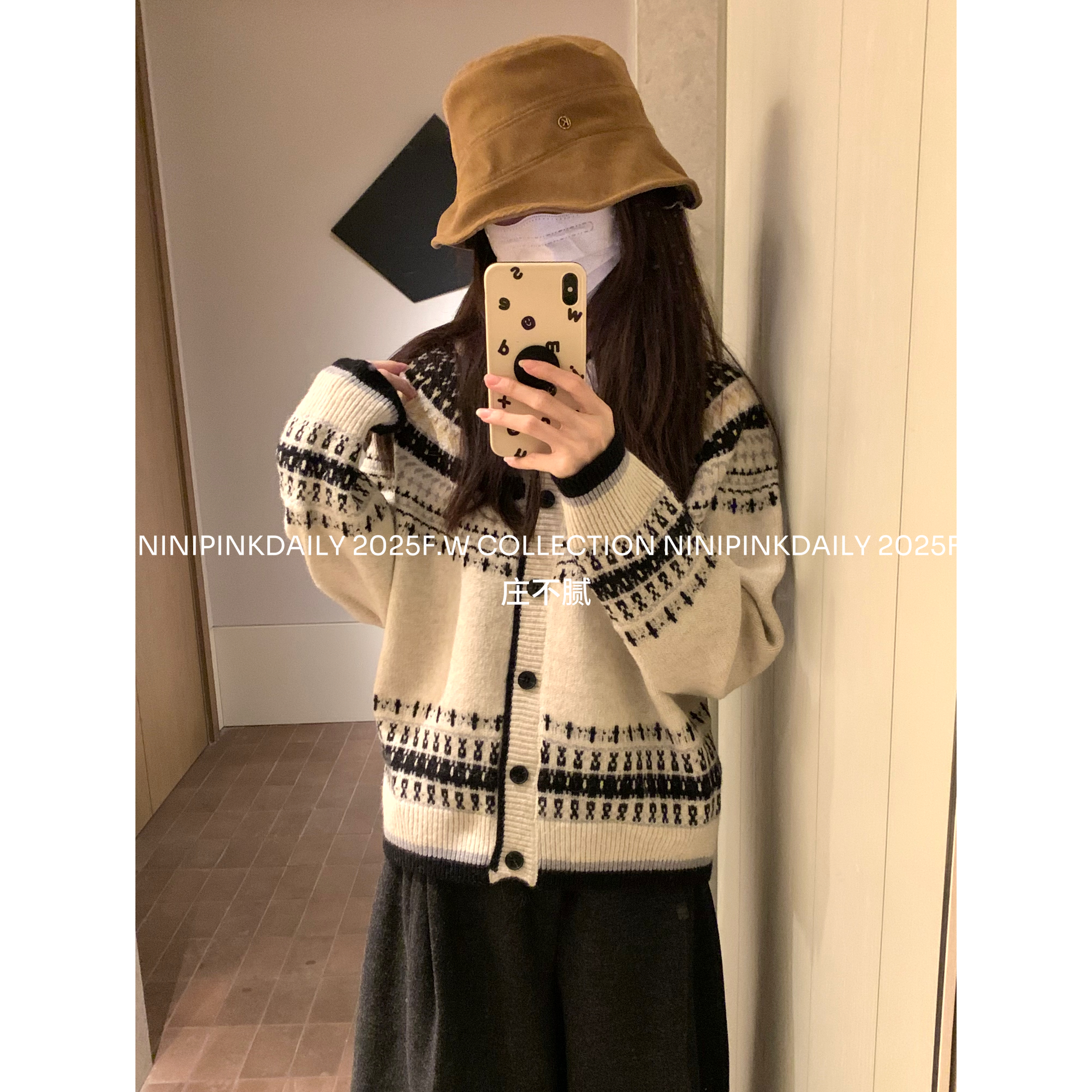 Ninipink自制软糯费尔岛毛衣