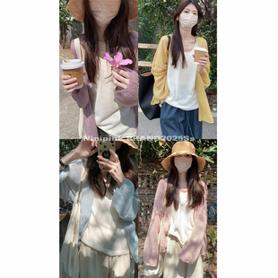 开衫 四色灯笼袖 松弛感显瘦百搭宽松上衣 奶油衫 庄不腻春夏新款