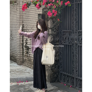 Ninipink庄不腻自制 复古高腰碎花半身裙垂感显瘦长裙 邻家少女