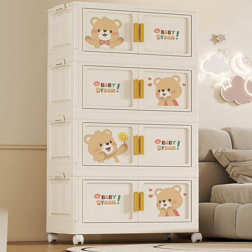 小推车零食奶油风置物架