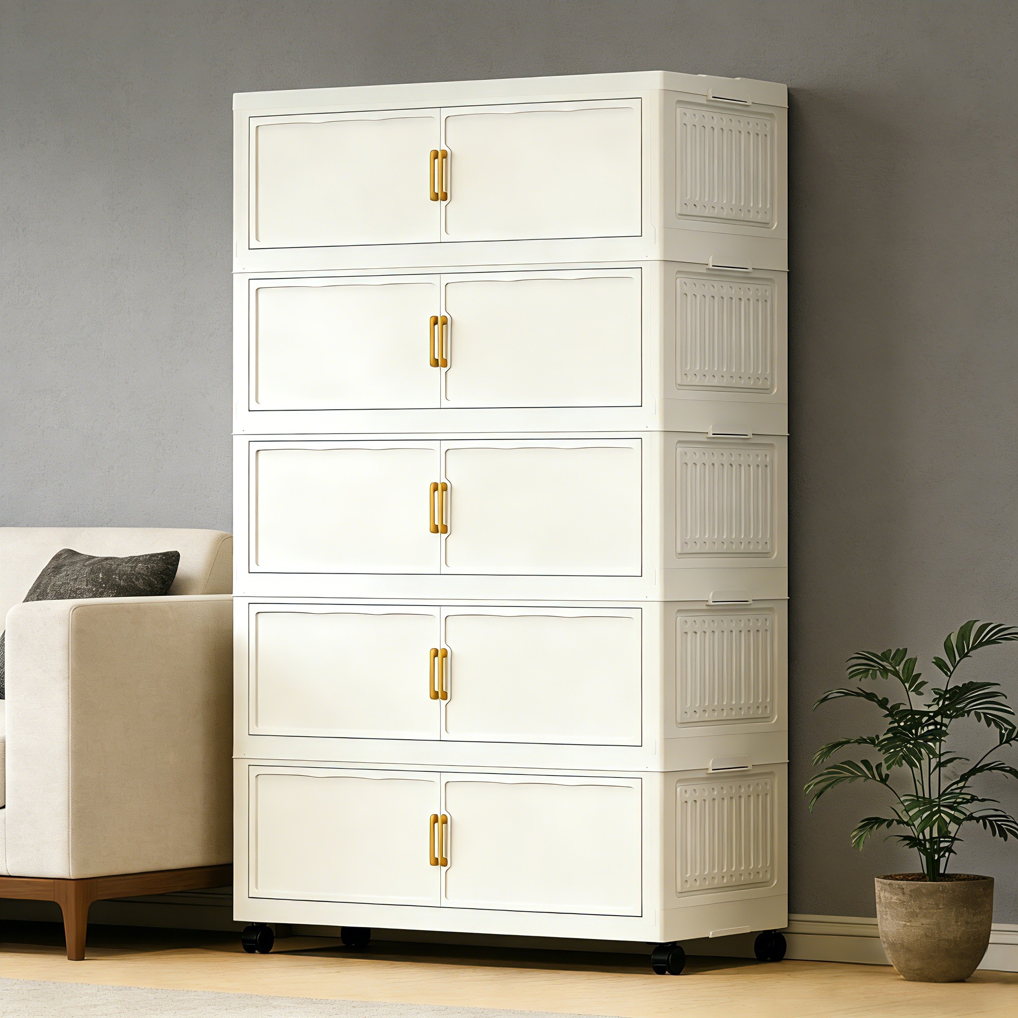 免安装收纳柜折叠置物柜家用儿童衣柜衣服整理零食玩具塑料储物柜,收纳整理,鞋柜,淘宝优惠券,粉丝福利购,淘宝优惠卷