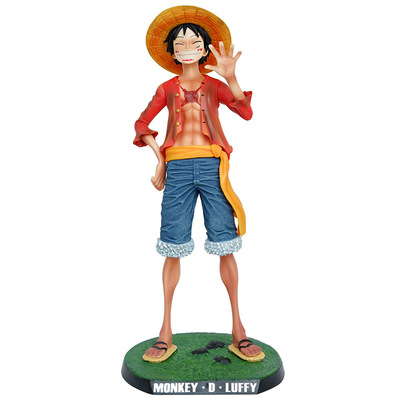二次元动漫海贼王大号手办草帽路飞微笑模型雕像摆件男孩生日礼物
