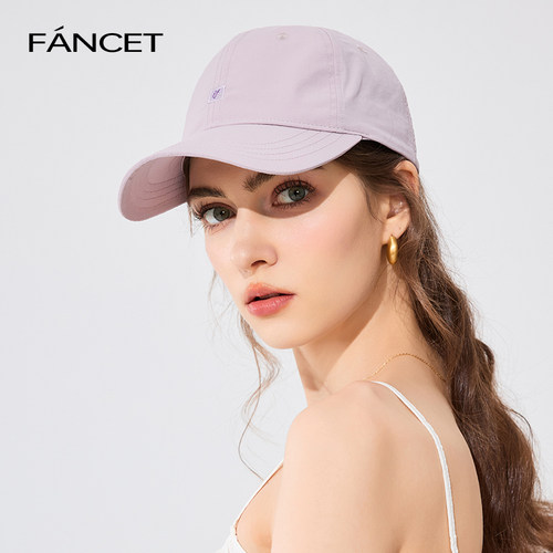 FANCET棒球帽女夏新款防泼水透气面料鸭舌帽休闲百搭户外出游帽子