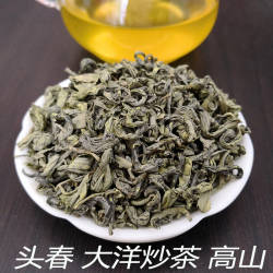 揭西大洋炒茶芯 高山梅占 头春茶 潮汕揭阳绿茶炒茶2023年新春茶