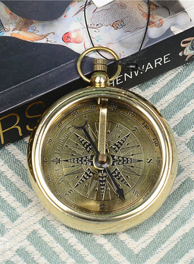 便携式印度黄铜罗盘配饰指南针