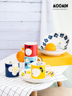 姆明餐具｜可爱多彩陶瓷餐具 日式釉上彩马克杯餐碗盘套装 创意礼