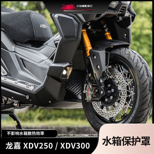 适用于龙嘉XDV250 XDV300改装水箱保护网  蜂巢水箱护罩改装配件