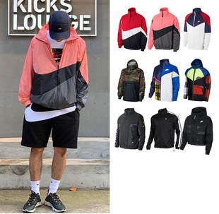 NIKE耐克外套 大勾羊羔绒毛双面羽绒卫衣连帽夹克男女款库里卫衣