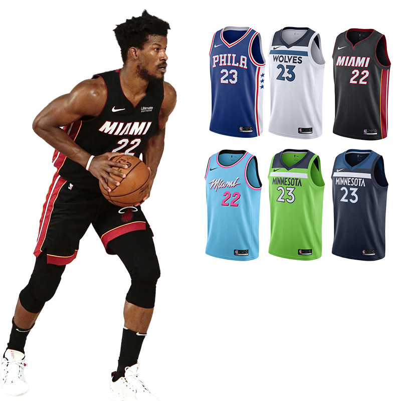 nike耐克 吉米巴特勒球衣 热火22号 nba76人森林狼23号酷动城正品