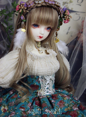 bjd娃三分女guu doll二次元动漫z关节sd13身体单素头裸娃瑰拉Quel