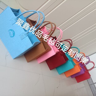 新款毛毡手提包大容量女士手提袋便当饭盒收纳包手拎包购物袋