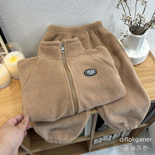 5冬装4女童6加厚双面绒毛毛衣套装7儿童装8男童9家居服10岁2宝宝3