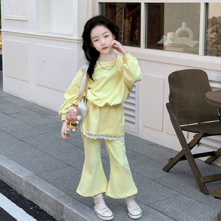 5春夏装4女童6短款卫衣屁帘卫裤两件套装7儿童装8小女孩3岁运动服