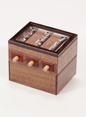 日本手作高级PuzzleBox谜盒机关盒 可见的抽屉 岩原宏志 4种难度