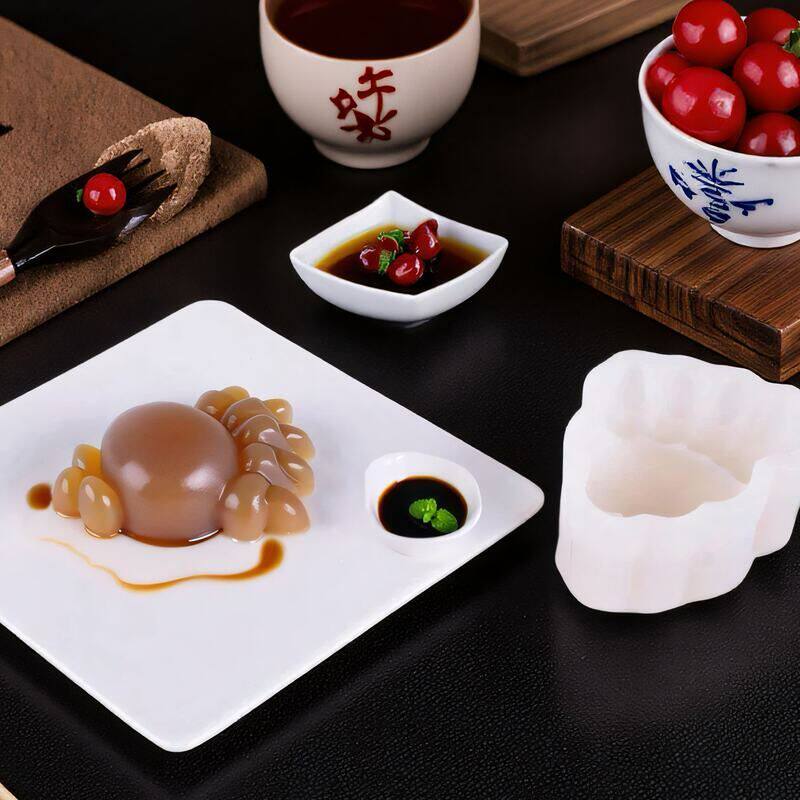 三信熊掌素食硅胶模具DIY赛猪皮冻免烤箱慕斯巧克力烘焙磨具甜品