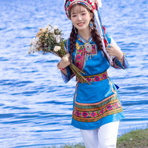 葫芦丝白族女童云南大理表演服
