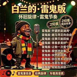白兰的雷鬼版车载音乐TF卡自带210首精选收录音收音机音箱内存卡