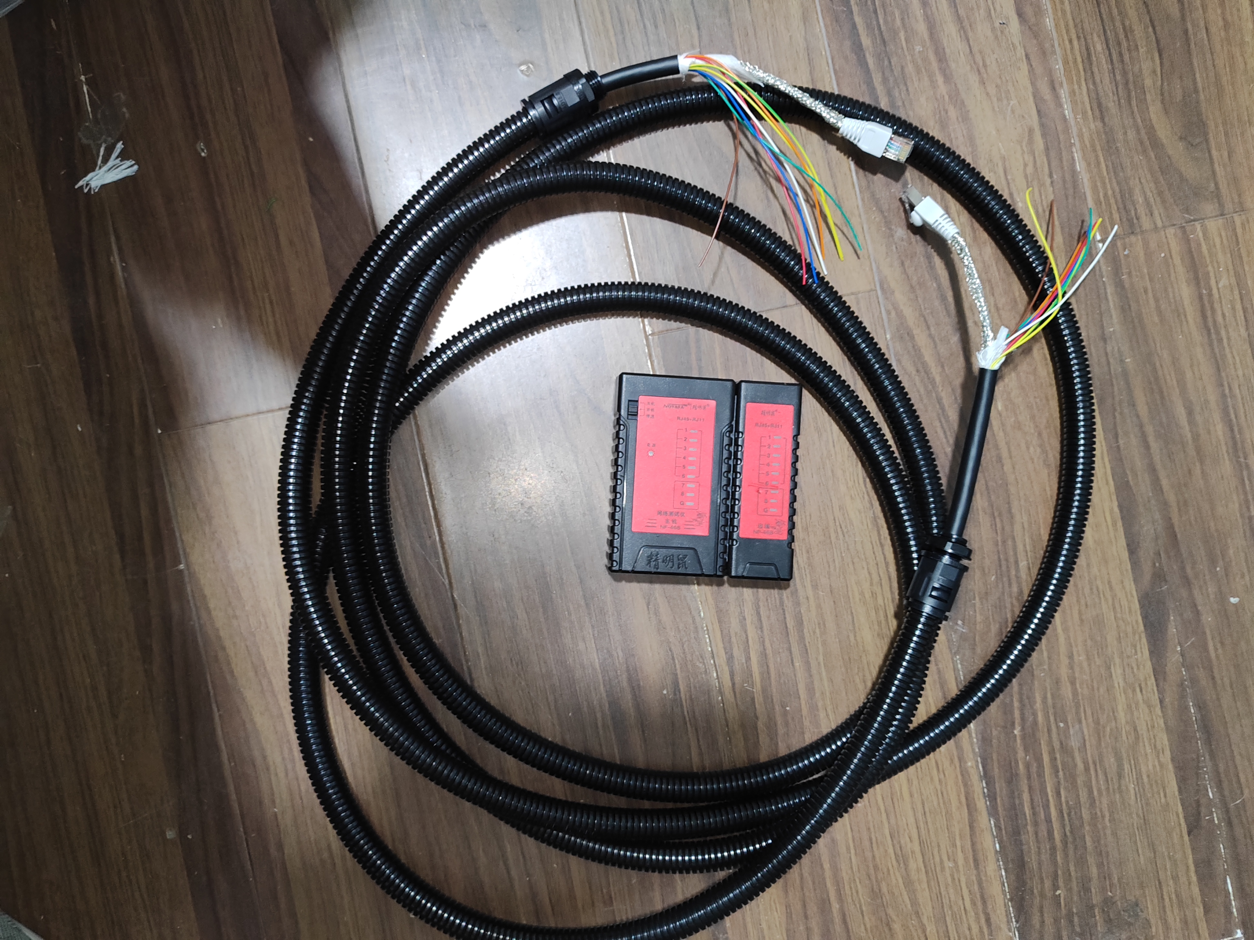 高柔14信号线+8芯网线结构一体线UL认证DL-FD132-UL20279-15M/500