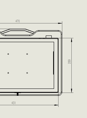 松胜铭 用于IPC677D工控机保护壳SSM 用于TP1200触摸屏防护罩