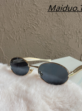 质感厚实太阳镜全金属粗腿