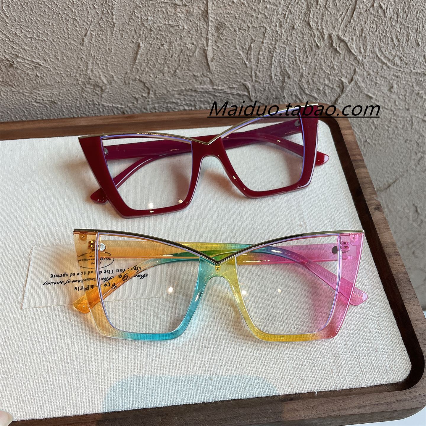 2025新款欧美墨镜豹纹明星同款女士猫眼眼镜女复古个性太阳眼镜男