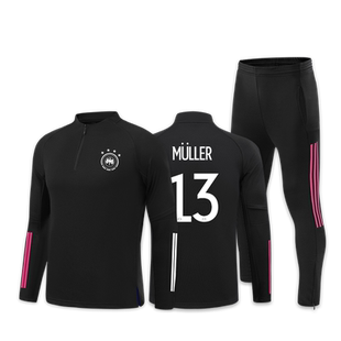 德国队穆勒罗伊斯球衣足球训练服套装男女儿童定制秋冬长袖出场服