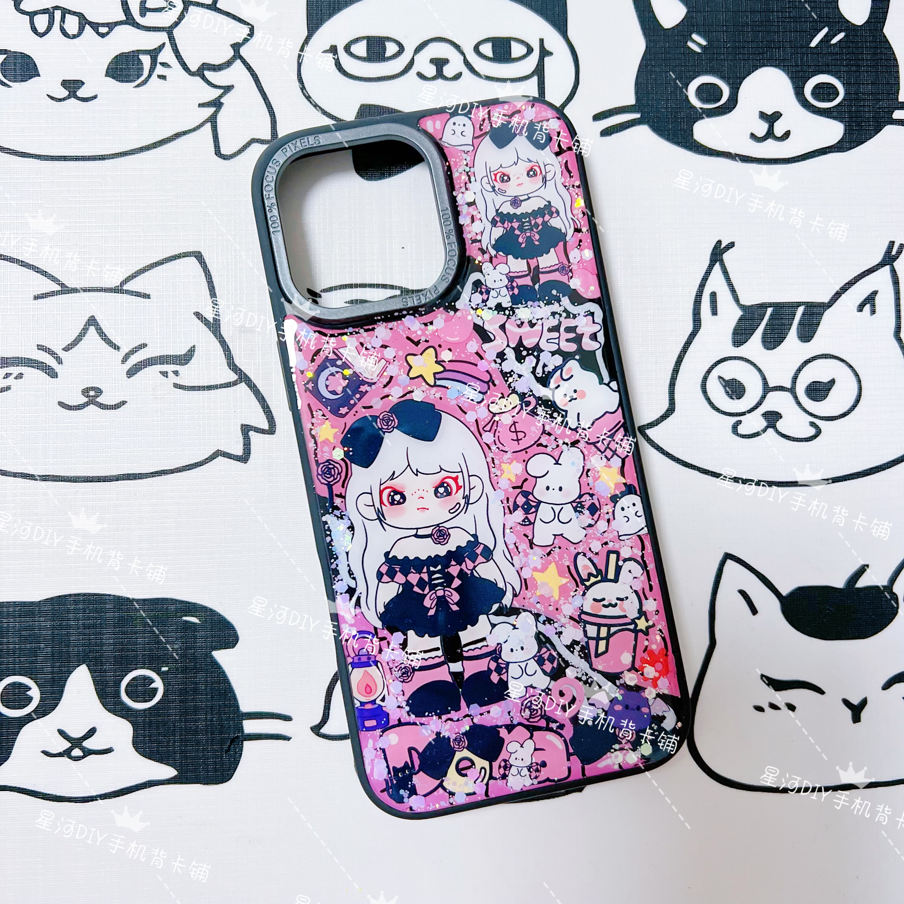 现货苹果16pm朵拉dora大表姐滴胶手机壳可定制原创16promax