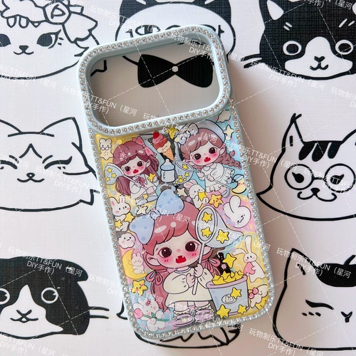 现货滴胶手机壳17pm左拉zoraa钻壳孤品可定制安卓苹果17promax