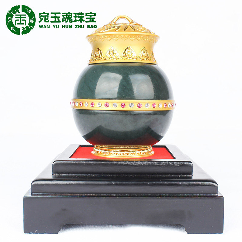 和田玉宝瓶富贵平安瓶玉石摆件家居客厅书房卧室酒柜商务礼品